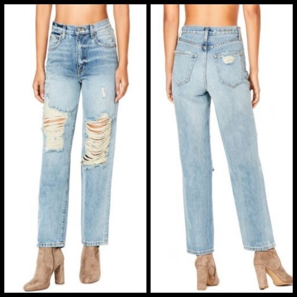 ๐LF๐ Marietta Boyfriend Shredded High Rise Jeans - Picture 6 of 14